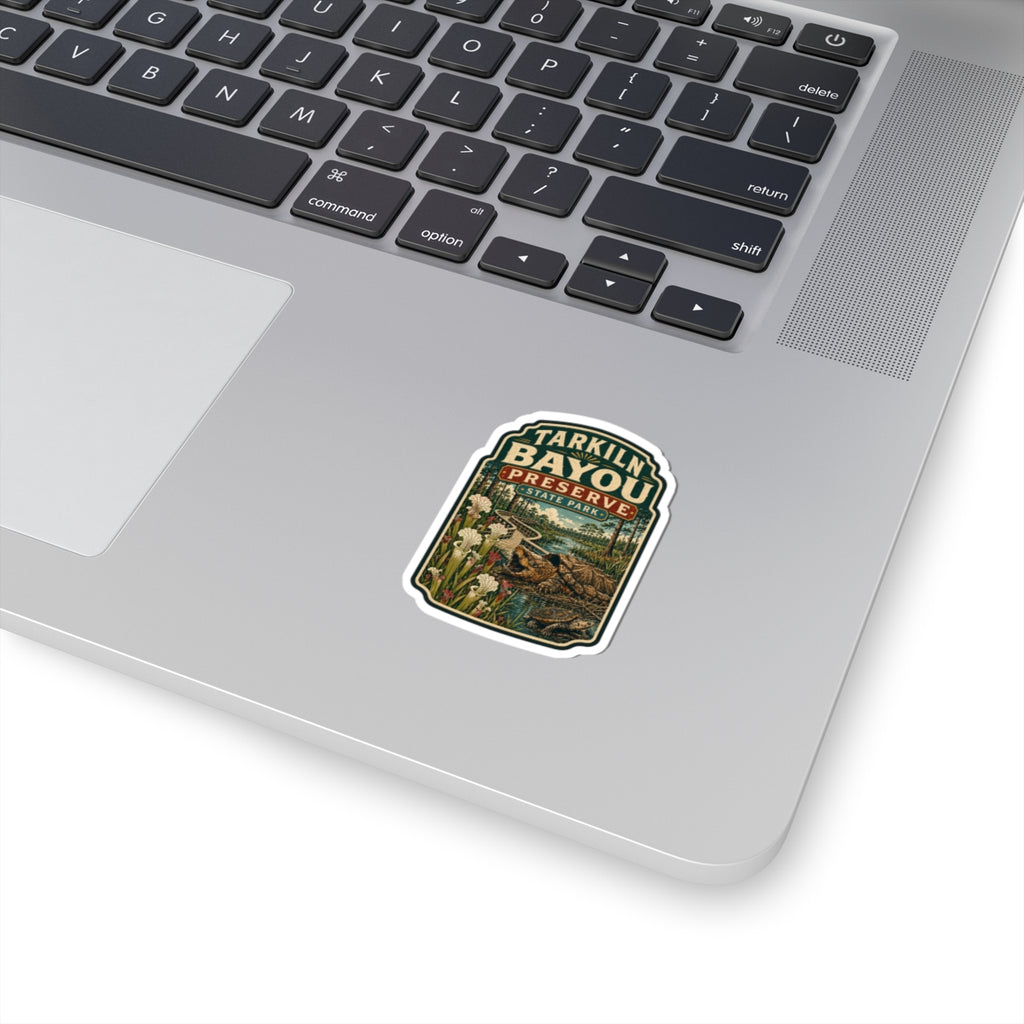 Tarkiln Bayou Preserve Sticker — Vintage State Park Alligator Bayou Kiss-Cut Sticker