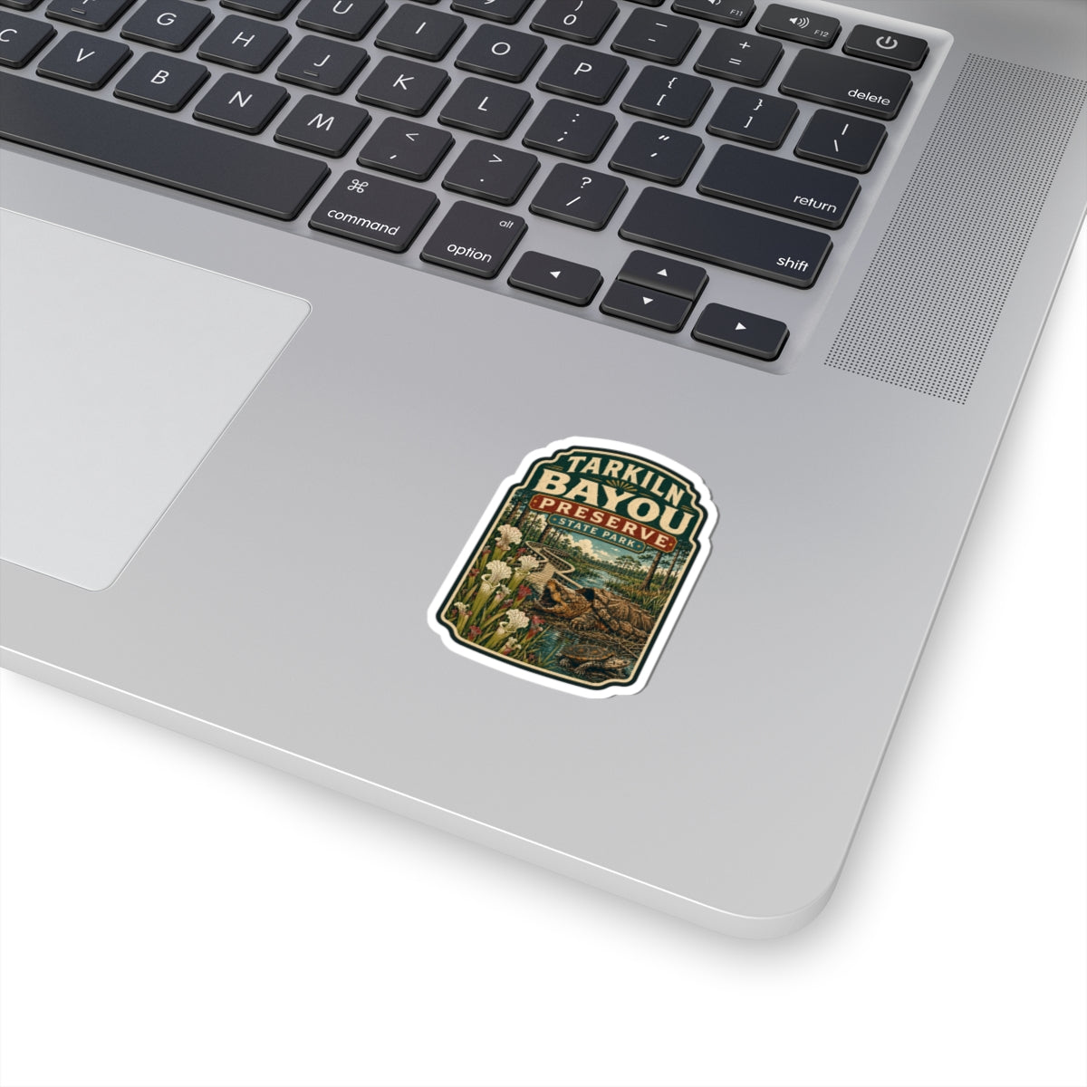 Tarkiln Bayou Preserve Sticker — Vintage State Park Alligator Bayou Kiss-Cut Sticker