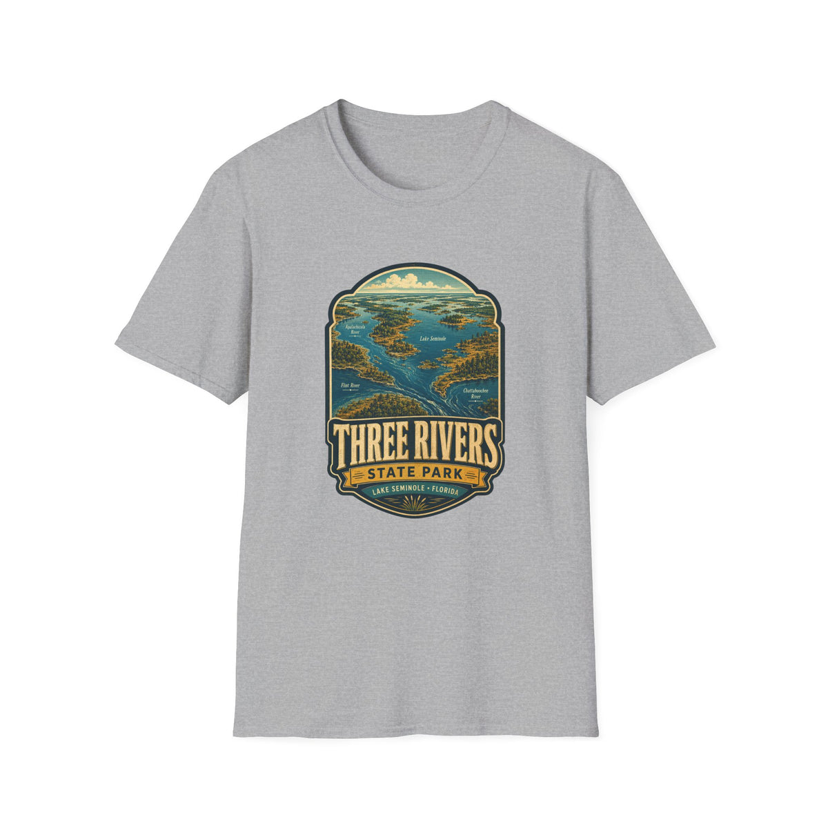 Three Rivers — Retro Tee