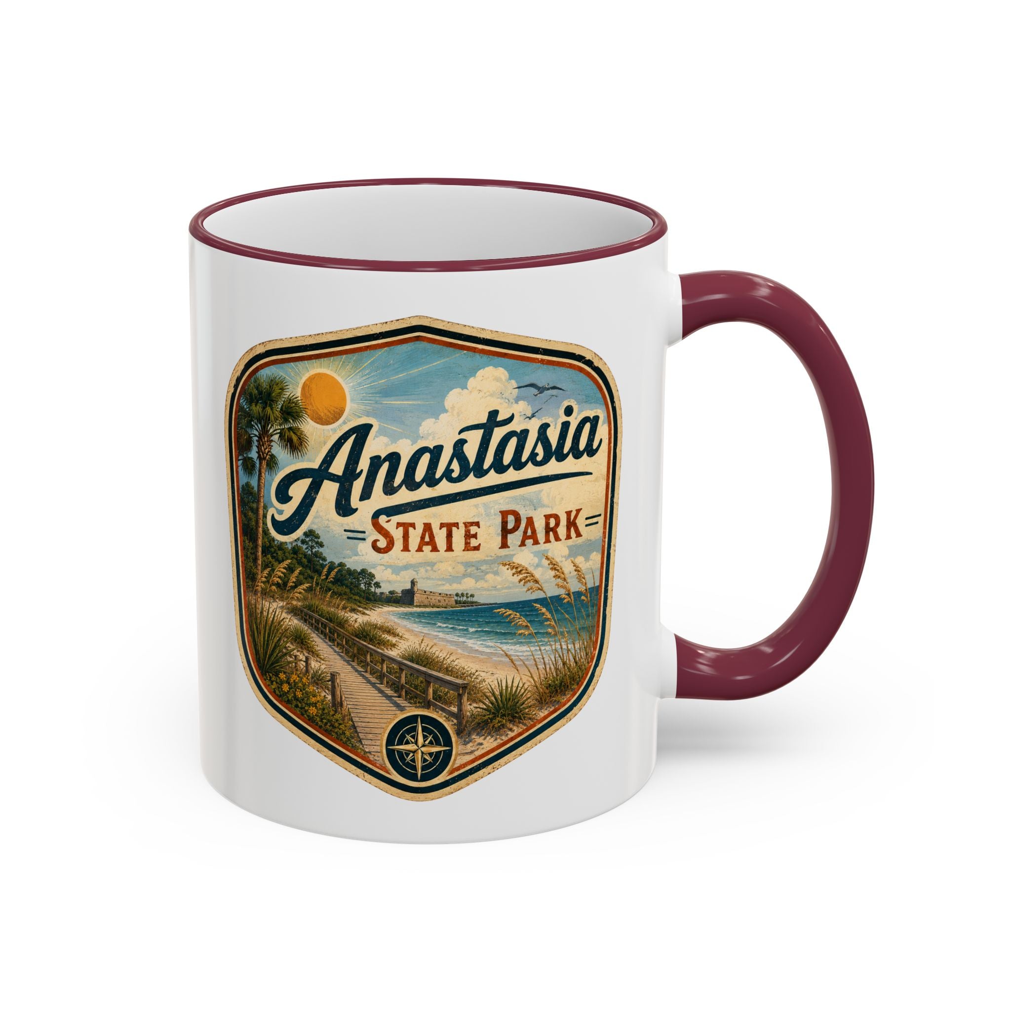 Anastasia Vintage Mug — Accent Rim & Handle 11oz/15oz