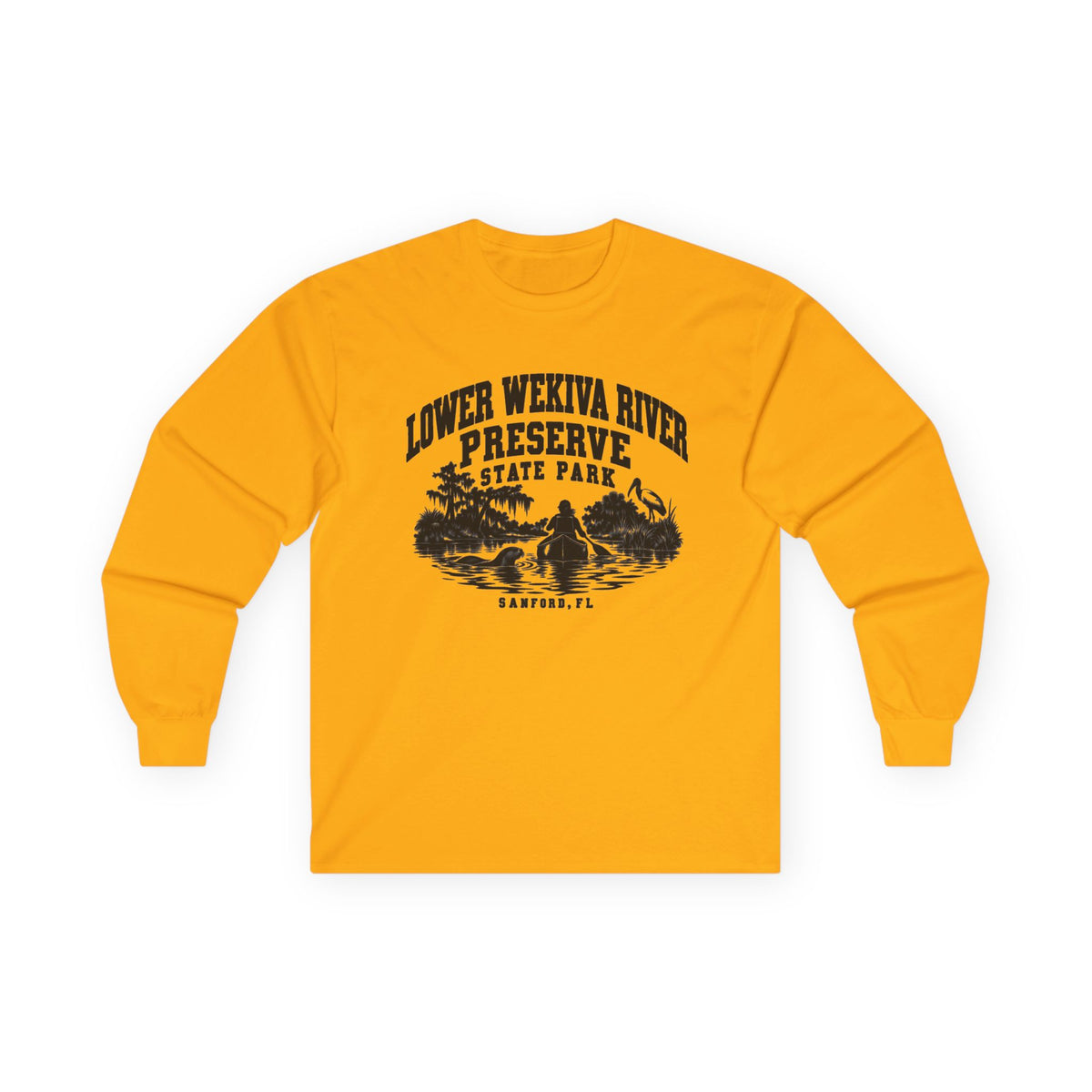 Lower Wekiva River Preserve State Park Logo- Long Sleeve Tee
