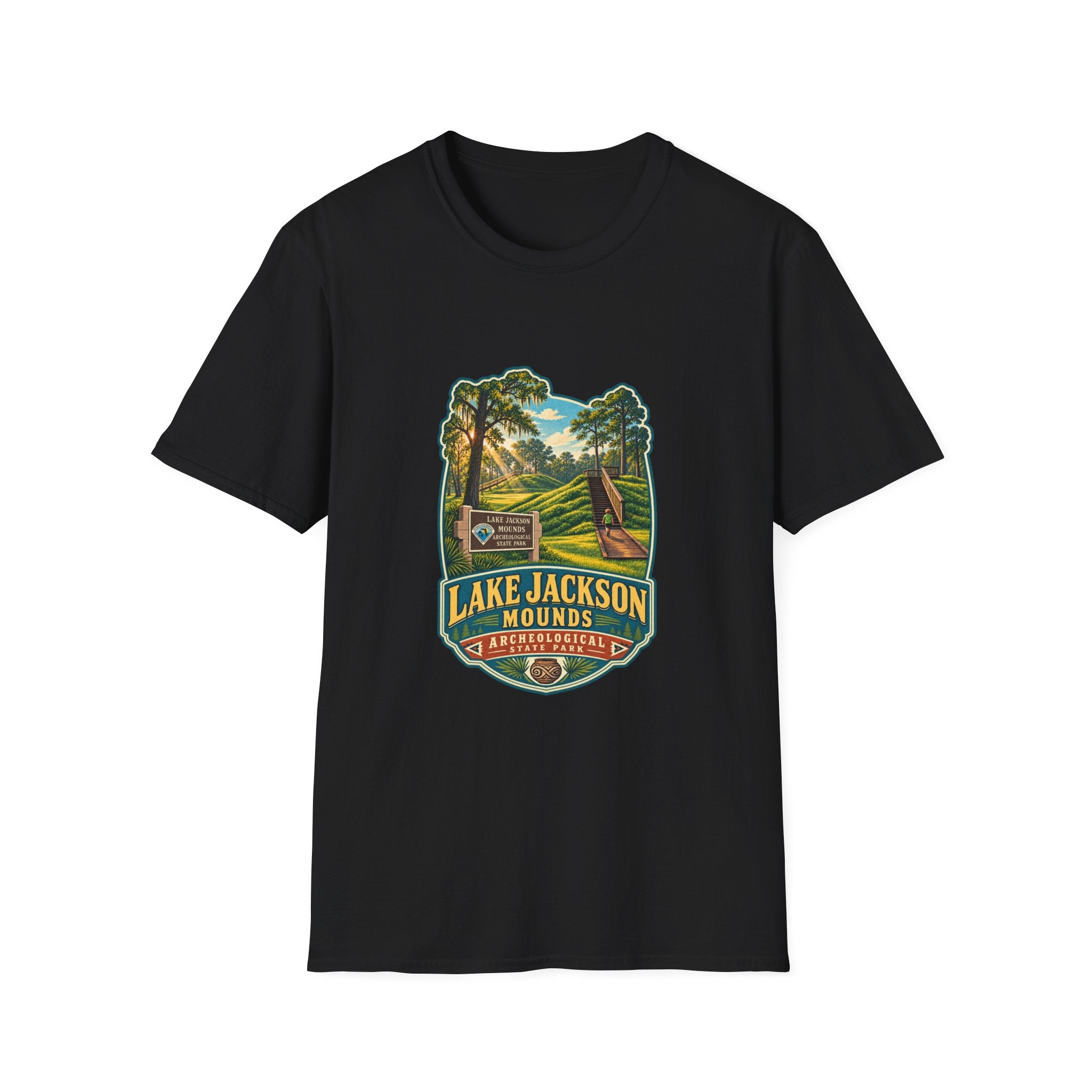Lake Jackson Mounds- Retro Tee