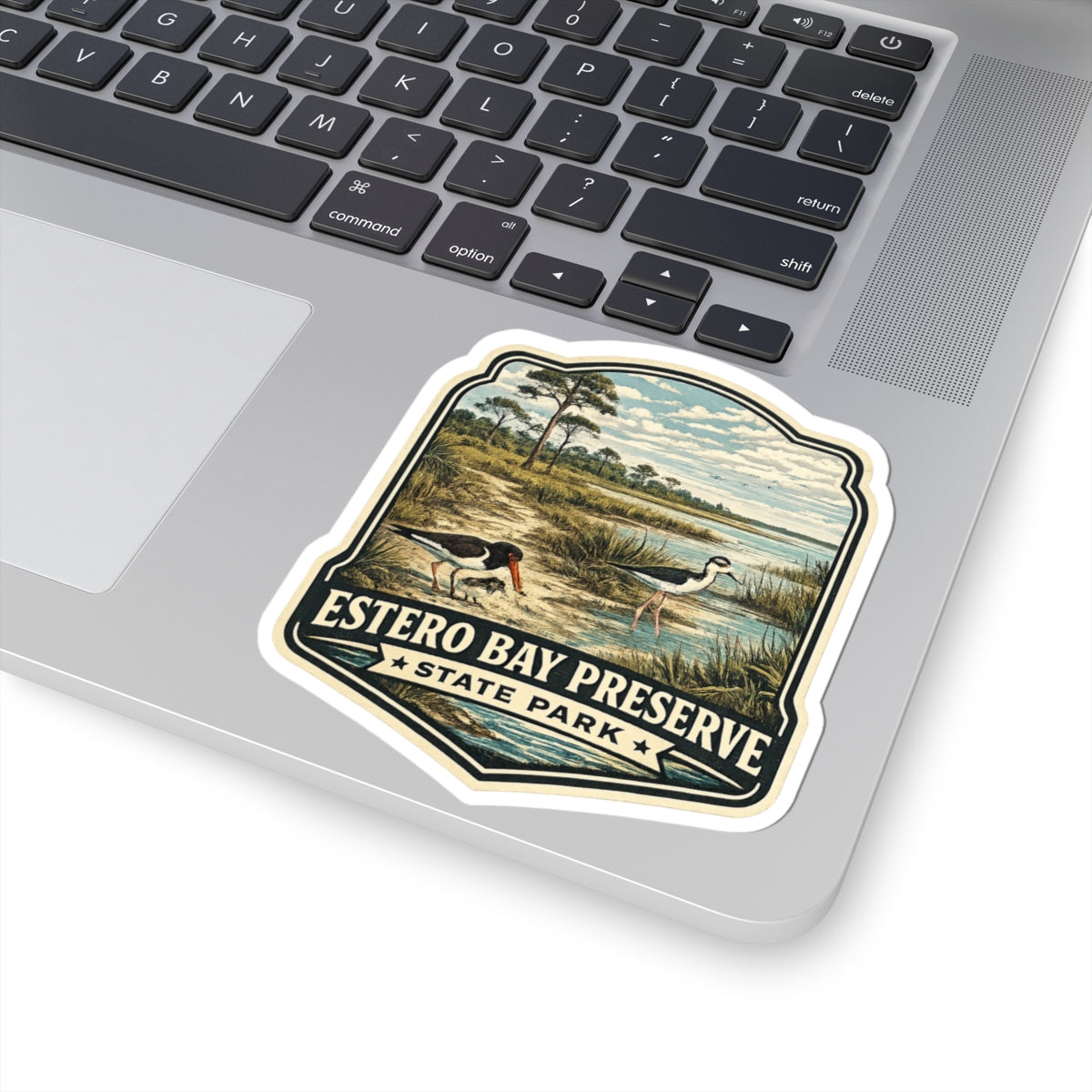 Estero Bay Preserve State Park Sticker — Vintage Wildlife Kiss-Cut Decal
