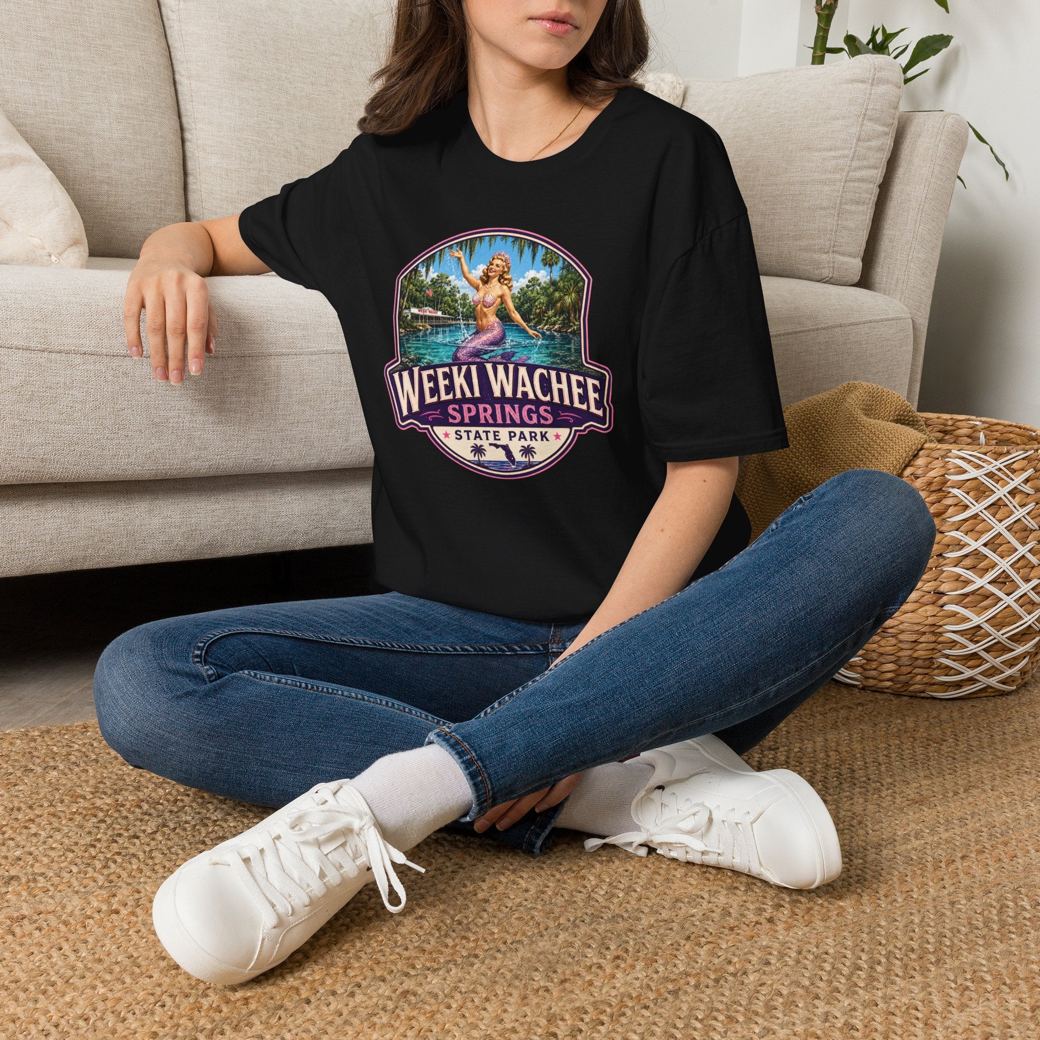 Weeki Wachee Springs — Retro Tee Pink