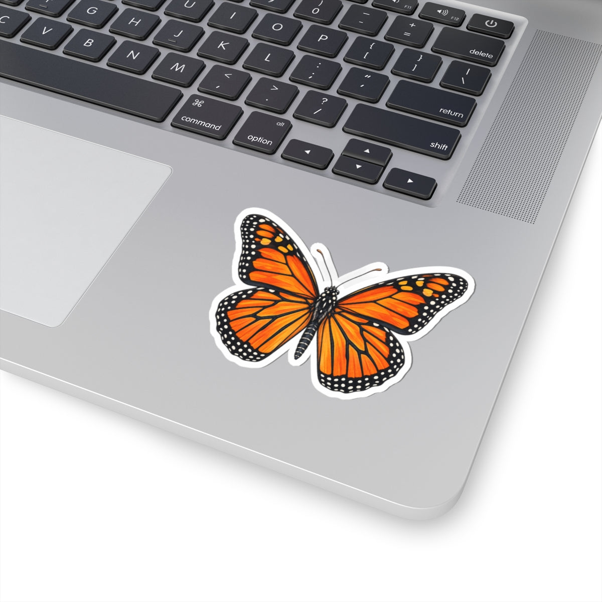 Monarch Butterfly Kiss-Cut Sticker — Vibrant Decal