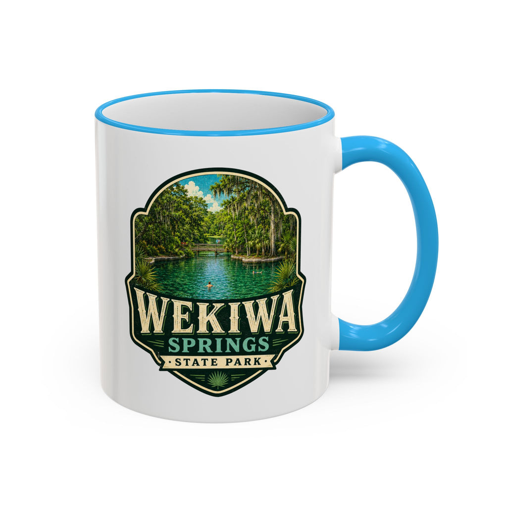 Wekiwa Springs Vintage Mug — Accent Rim & Handle 11oz/15oz