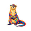 Rainbow Vigilant Otter Sticker