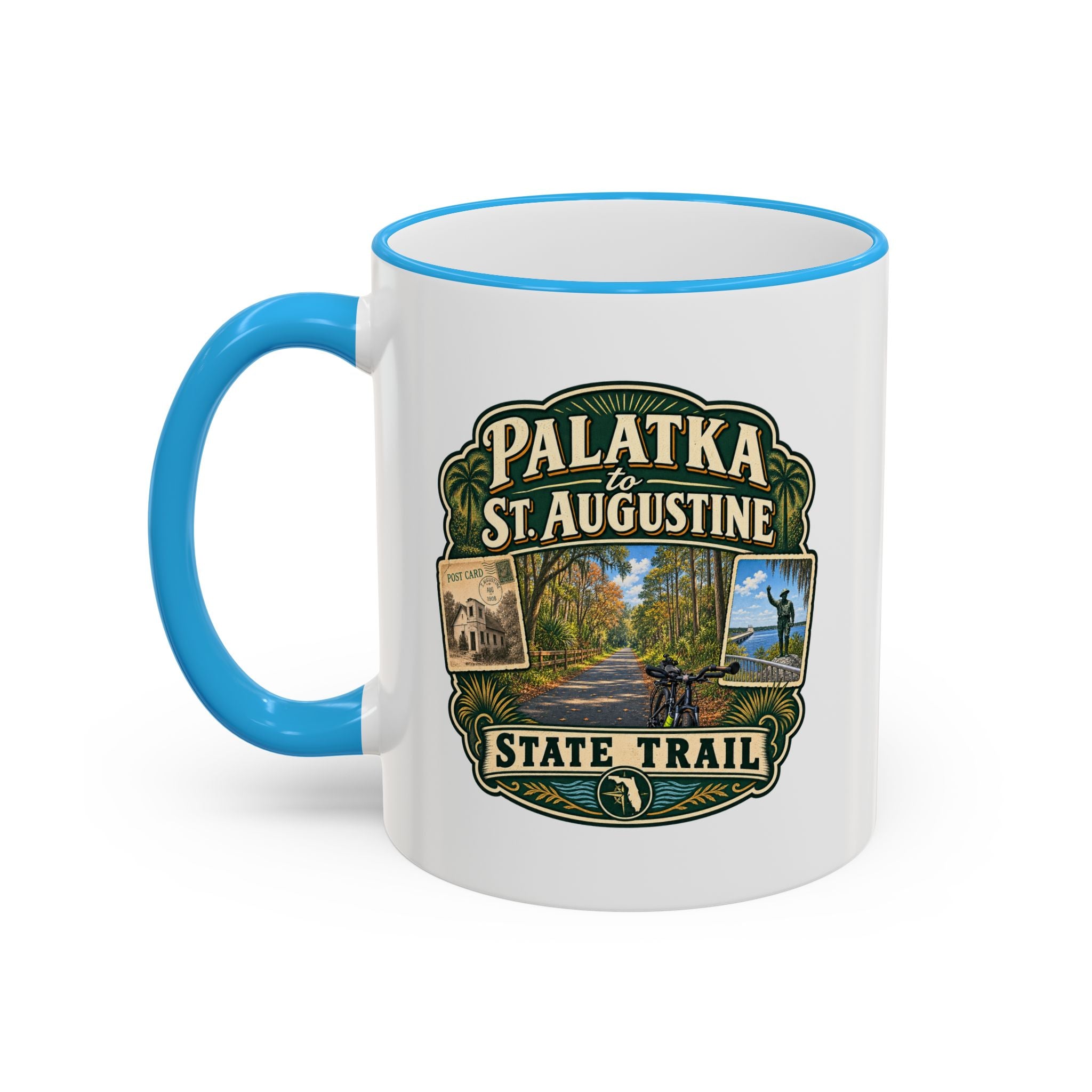 Palatka-to-St. Augustine Accent Rim & Handle 11oz/15oz