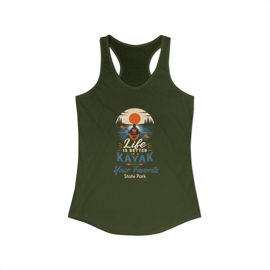 CUSTOMIZABLE Life is Better Racerback Tank