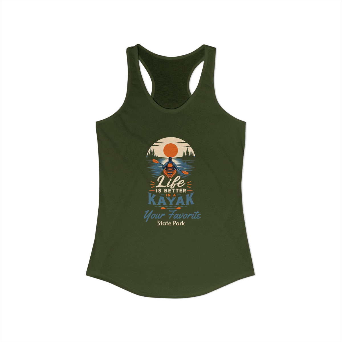 CUSTOMIZABLE Life is Better Racerback Tank