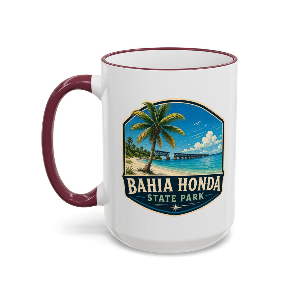 Bahia Honda Vintage Mug — Accent Rim & Handle 11oz/15oz