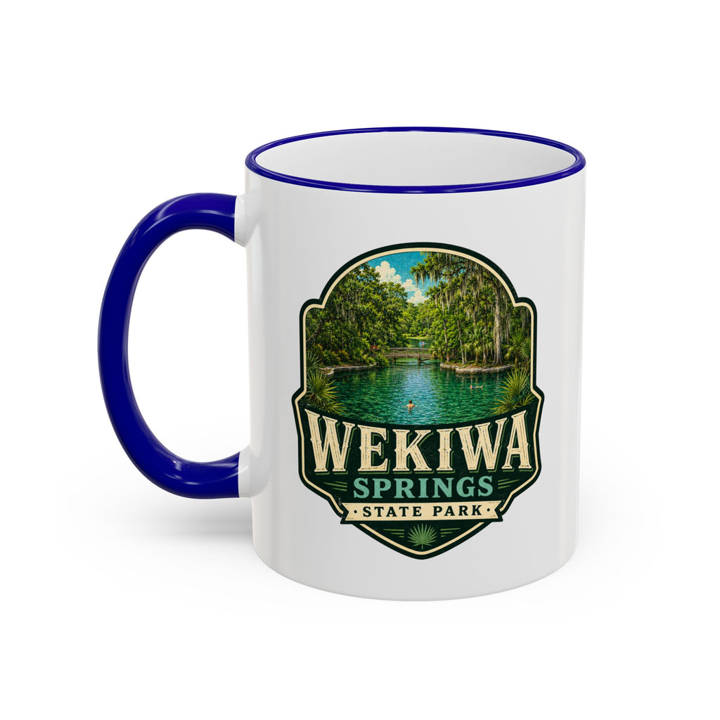 Wekiwa Springs Vintage Mug — Accent Rim & Handle 11oz/15oz