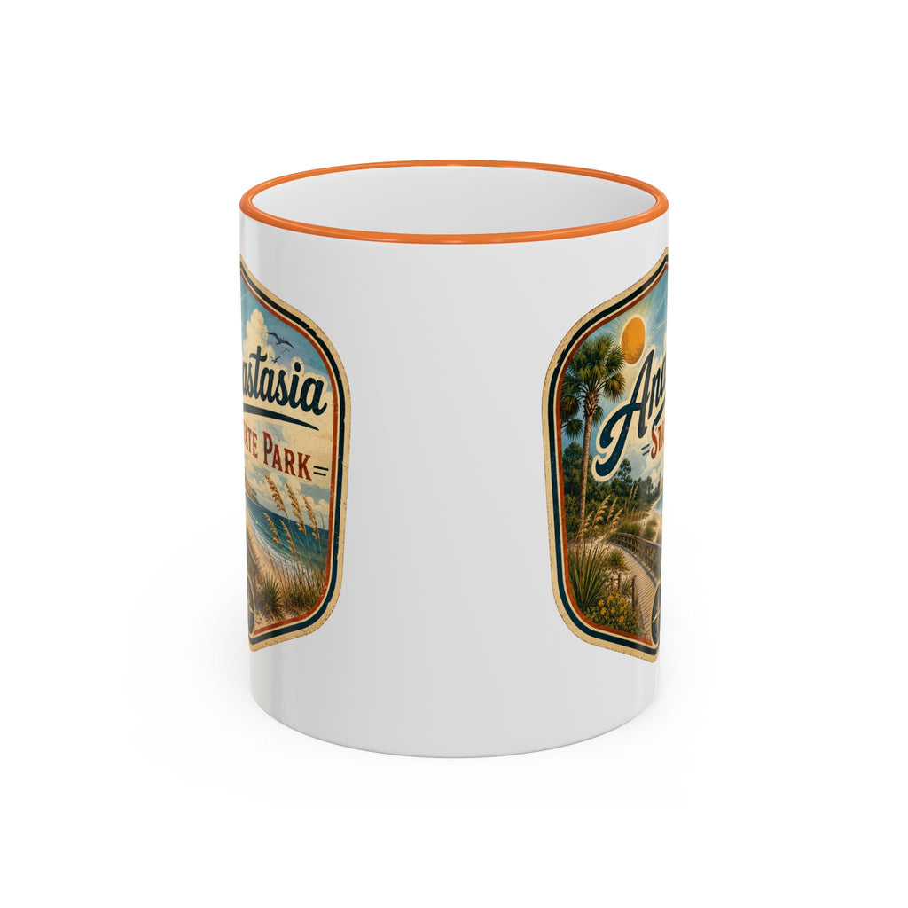 Anastasia Vintage Mug — Accent Rim & Handle 11oz/15oz