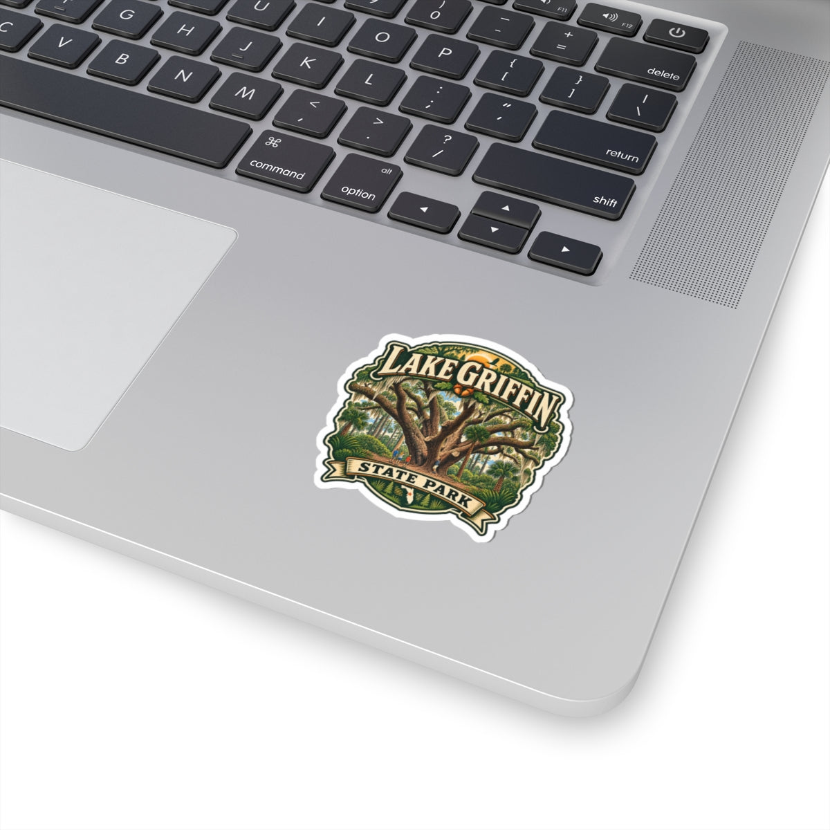 Lake Griffin State Park Sticker — Vintage Oak Tree Kiss-Cut Sticker