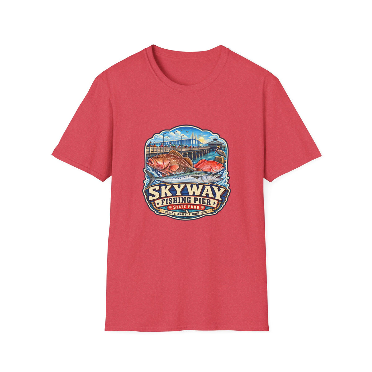 Skyway Fishing Pier — Retro Tee