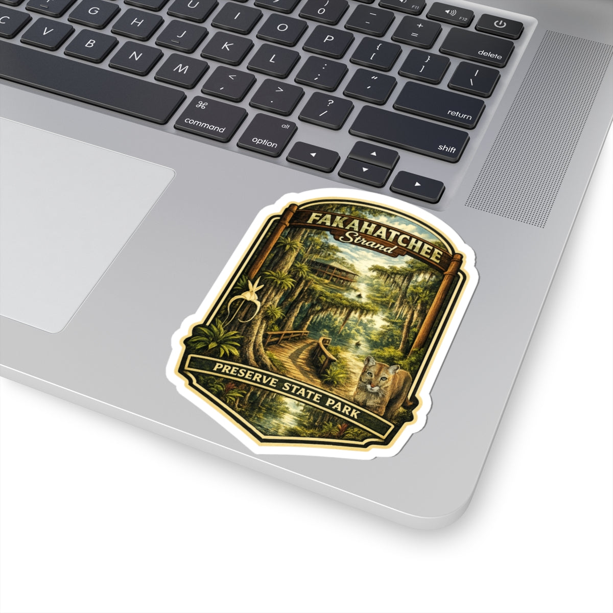 Fakahatchee Strand Preserve State Park Sticker — Vintage Florida Swamp Badge