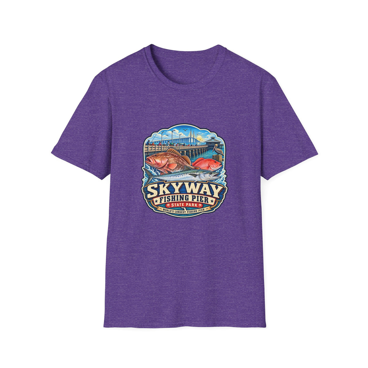 Skyway Fishing Pier — Retro Tee
