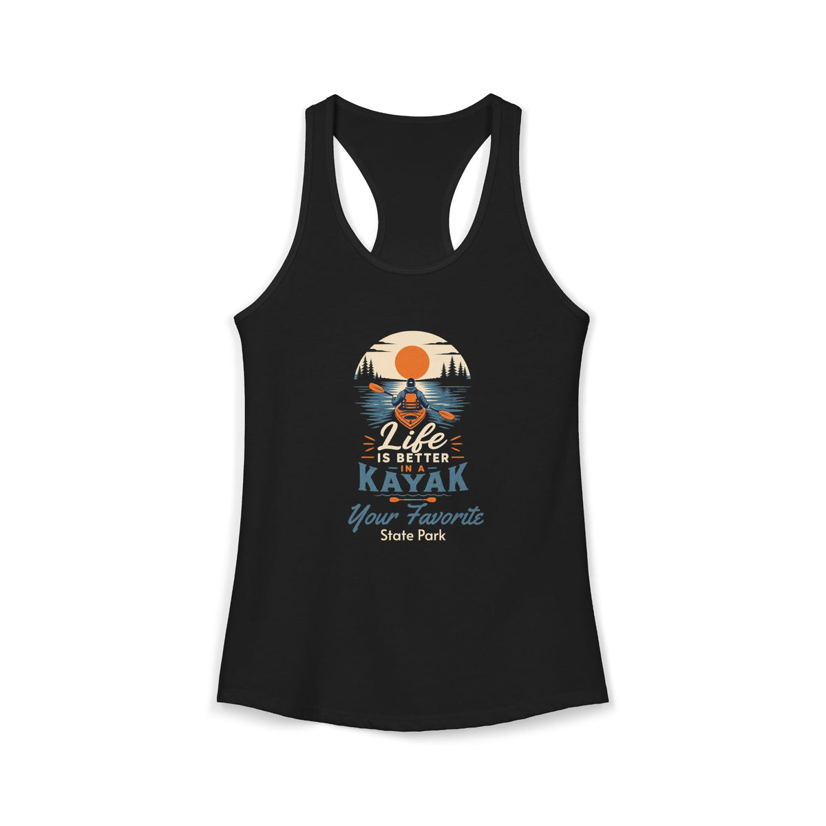 CUSTOMIZABLE Life is Better Racerback Tank