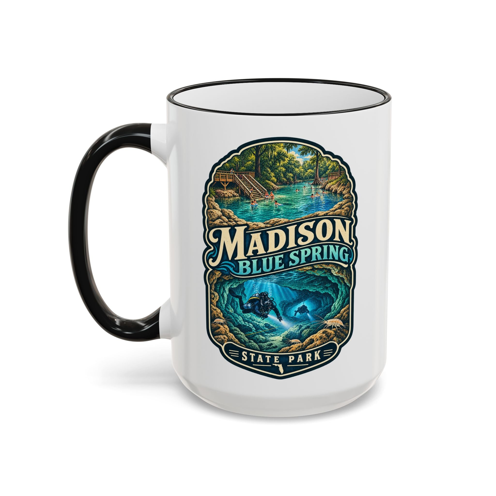 Madison Blue Spring Accent Rim & Handle 11oz/15oz