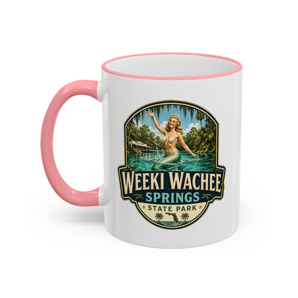 Weeki Wachee Vintage Mug — Accent Rim & Handle 11oz/15oz