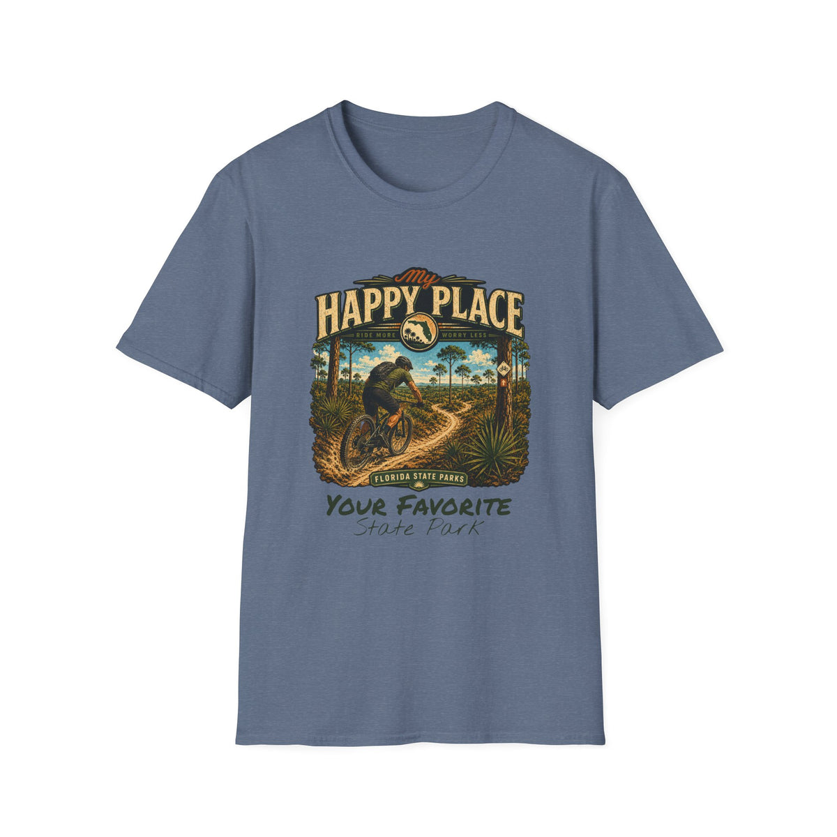 CUSTOMIZABLE Mountain Bike- Retro Tee