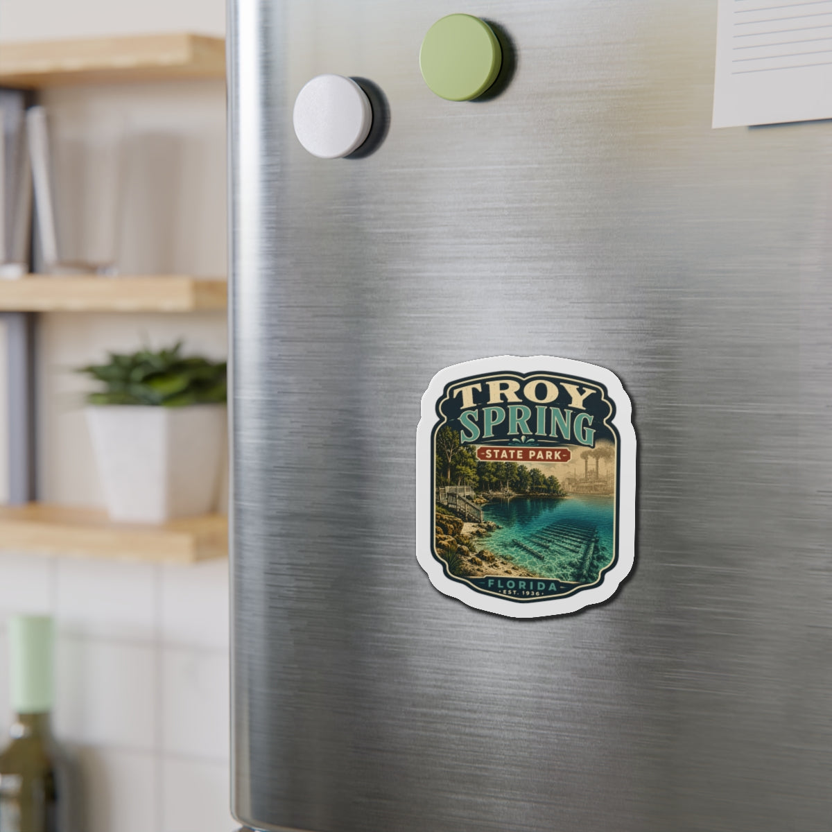 Troy Spring- Die-Cut Magnet