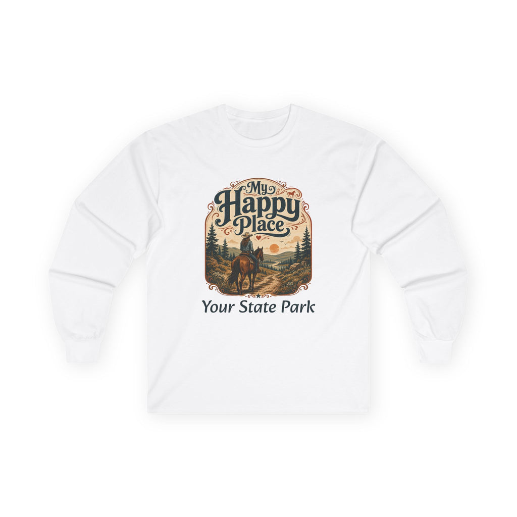 CUSTOMIZABLE Happy Place — Vintage Riding Shirt