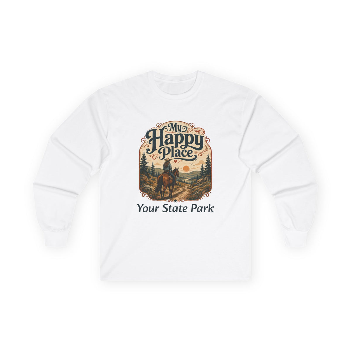 CUSTOMIZABLE Happy Place — Vintage Riding Shirt