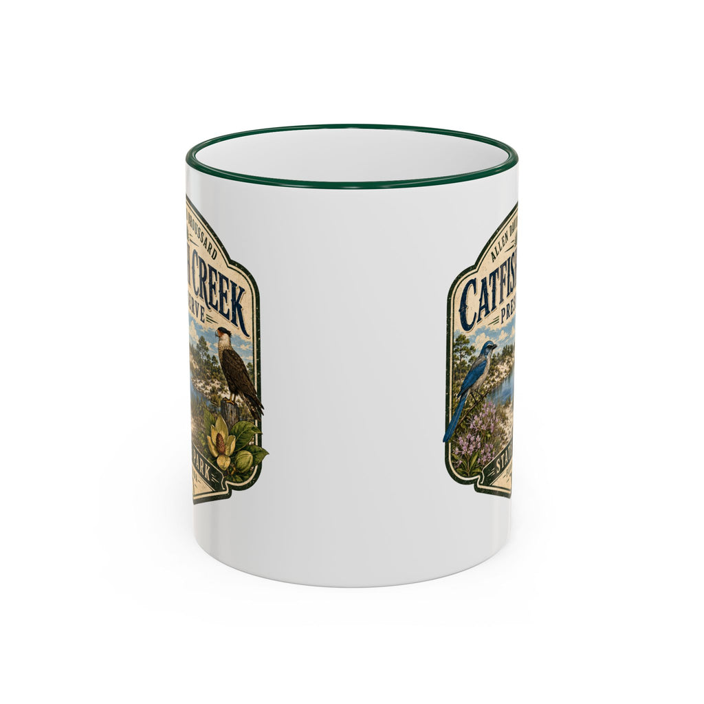 Catfish Creek Vintage Mug — Accent Rim & Handle 11oz/15oz