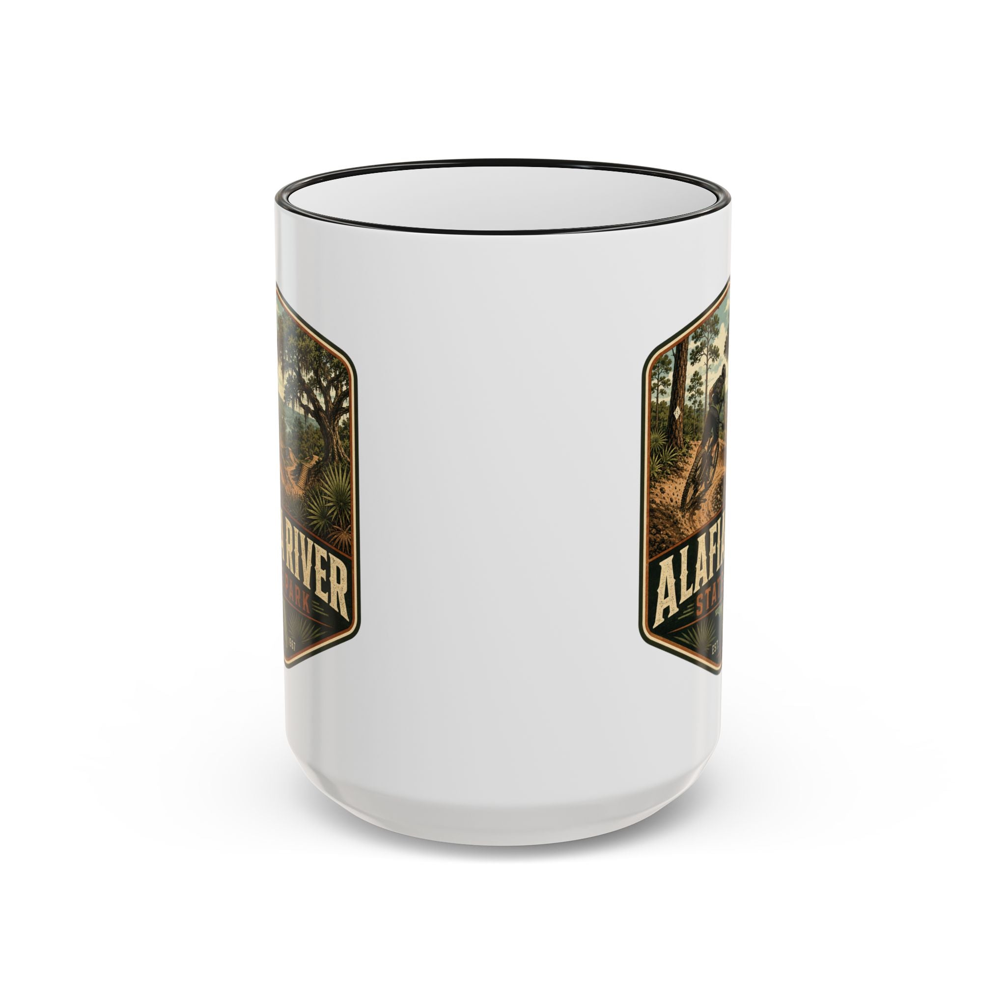 Alafia River Vintage Mug — Accent Rim & Handle 11oz/15oz