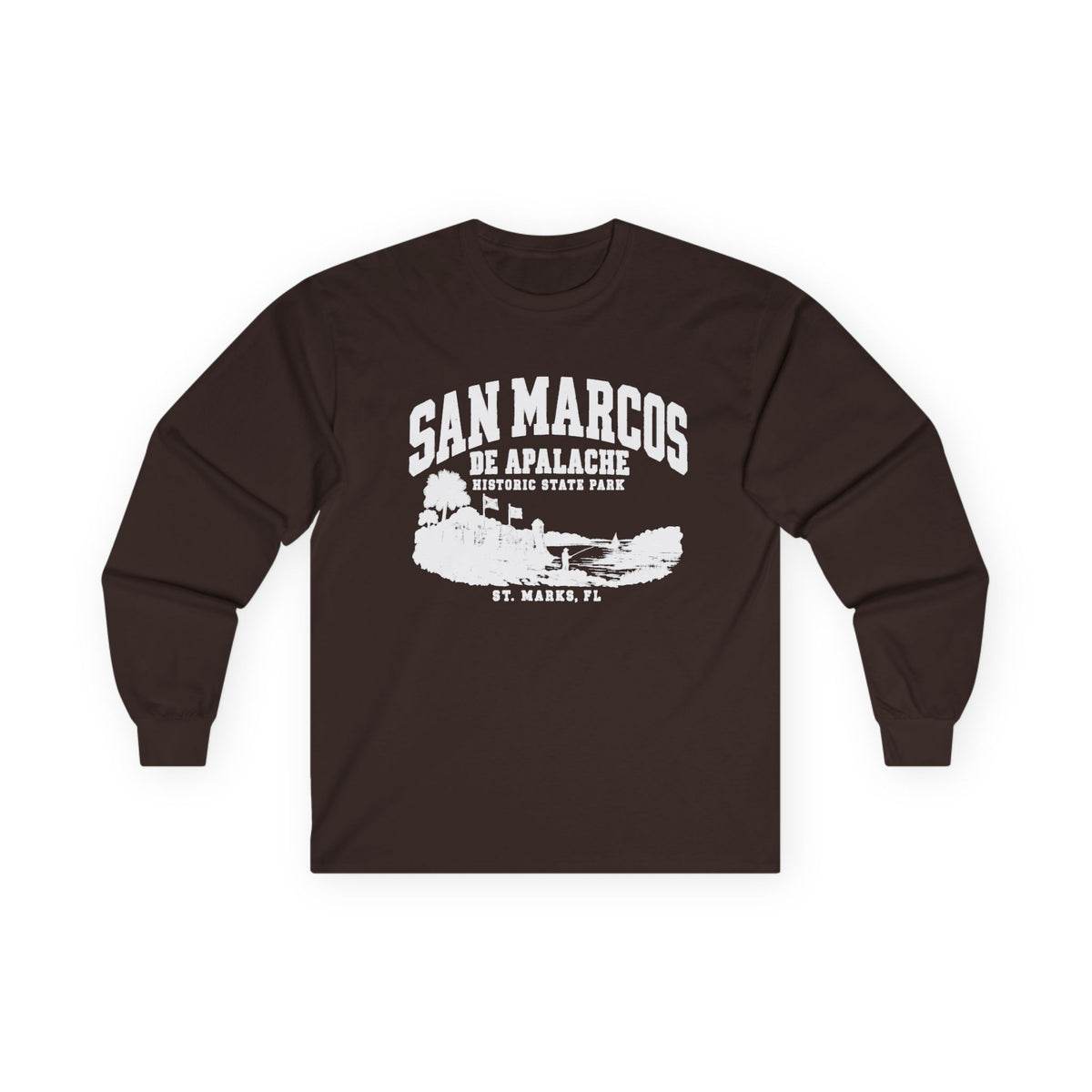 Florida Historic Fort Vintage Graphic Design- Long Sleeve Tee