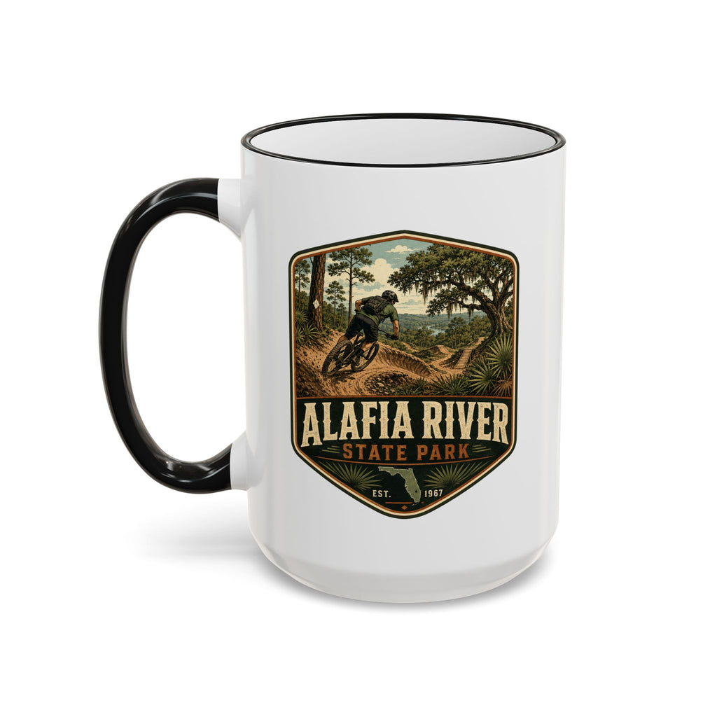 Alafia River Vintage Mug — Accent Rim & Handle 11oz/15oz