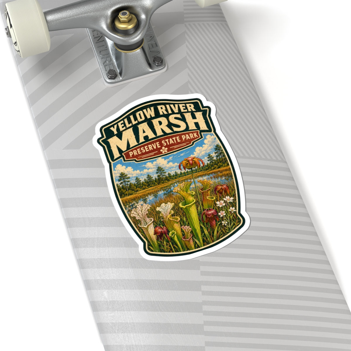 Yellow River Marsh Preserve State Park Sticker — Vintage Botanical Park Decal