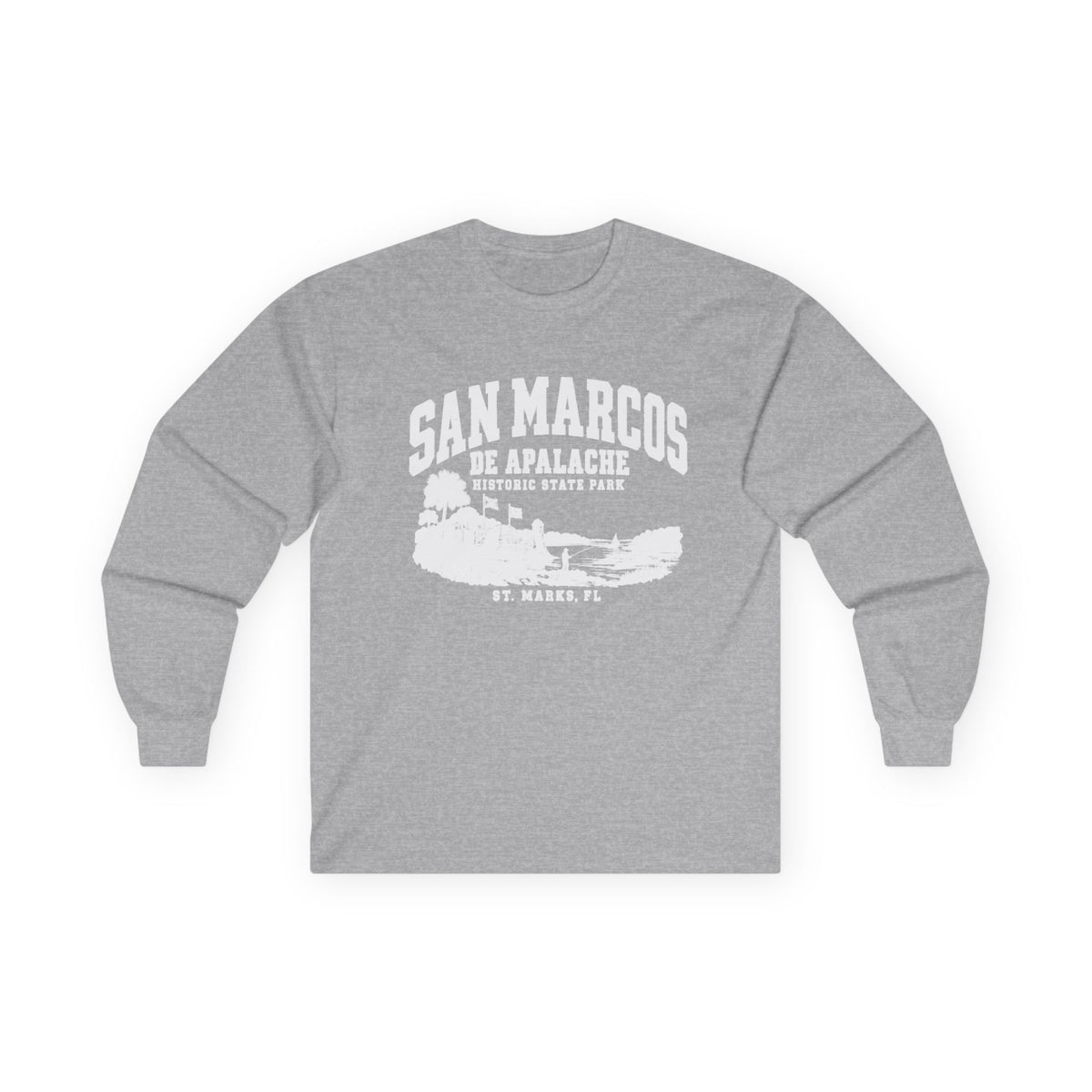 Florida Historic Fort Vintage Graphic Design- Long Sleeve Tee