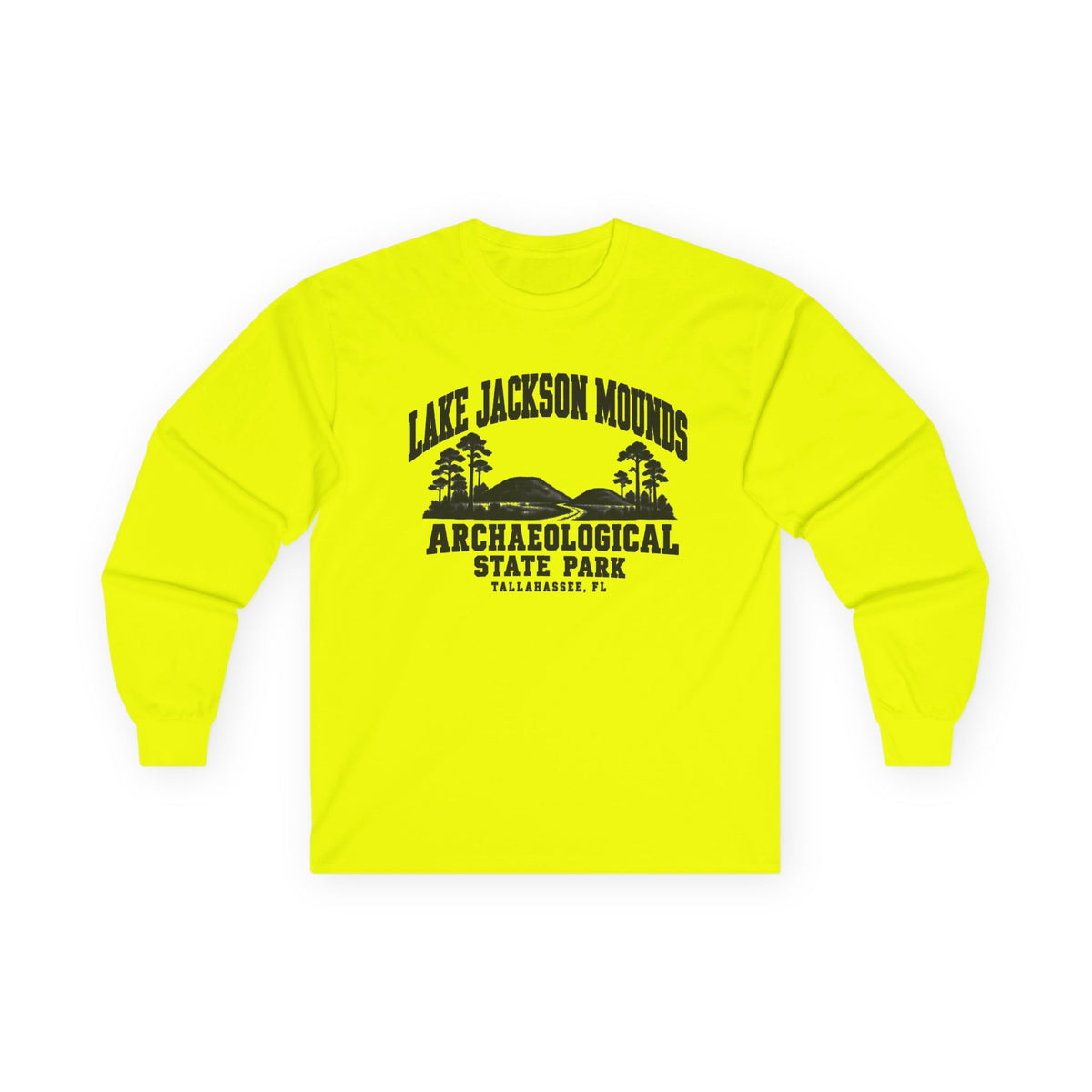 Lake Jackson Mounds Archaeological State Park Logo- Long Sleeve Tee