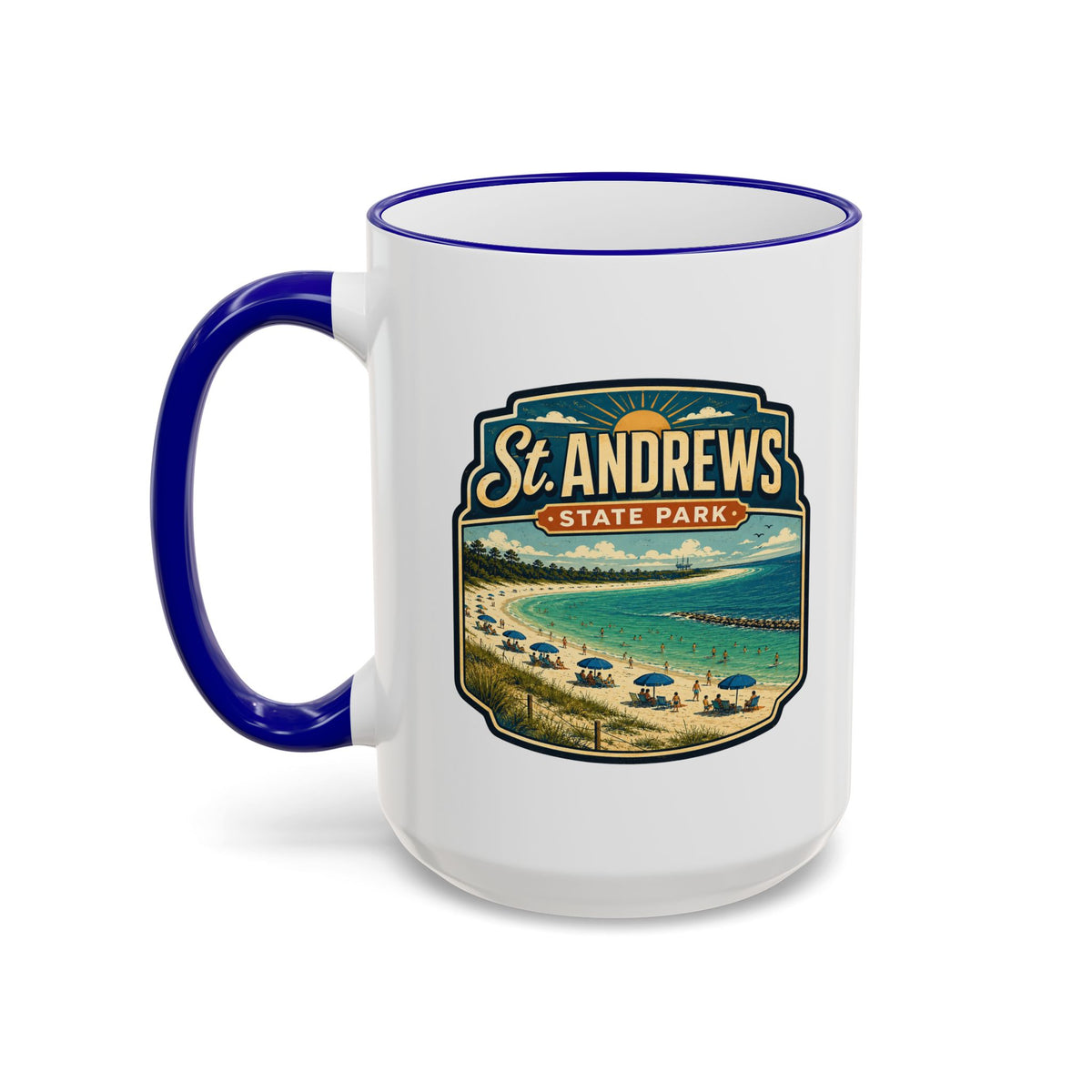 St. Andrews Mug — Accent Rim & Handle 11oz/15oz