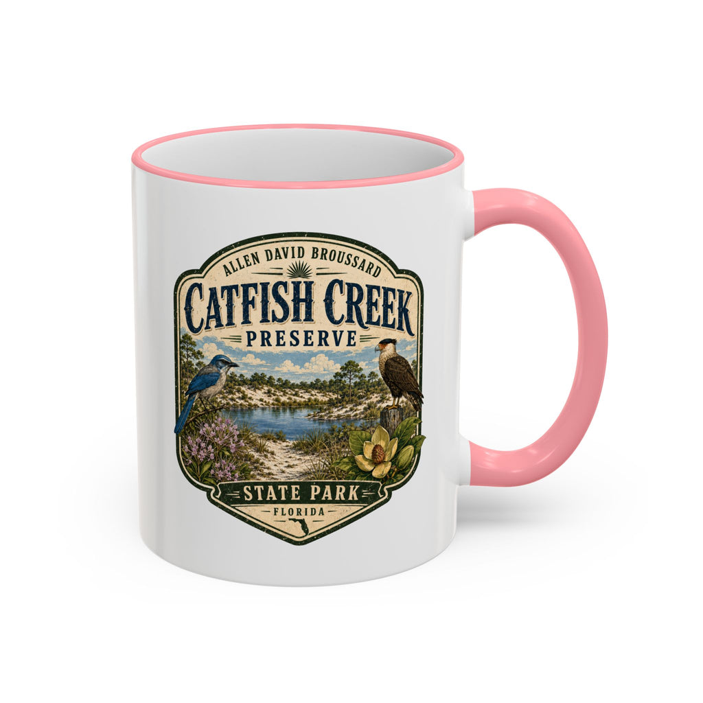 Catfish Creek Vintage Mug — Accent Rim & Handle 11oz/15oz