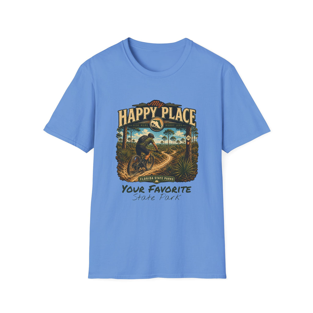 CUSTOMIZABLE Mountain Bike- Retro Tee
