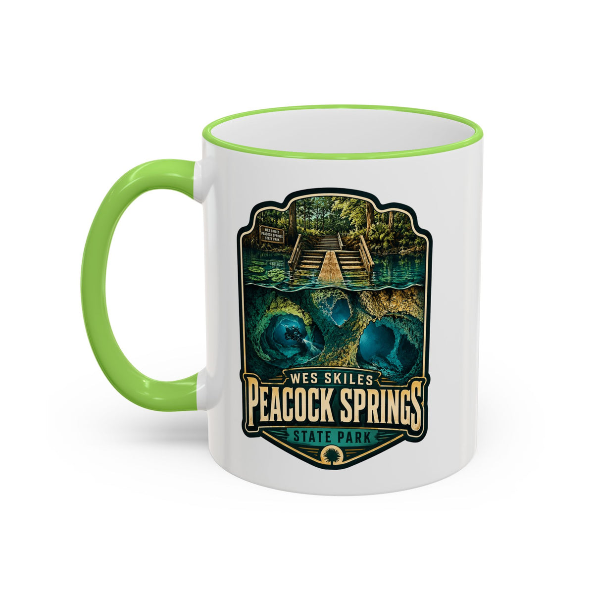 Peacock Springs — Accent Rim & Handle 11oz/15oz