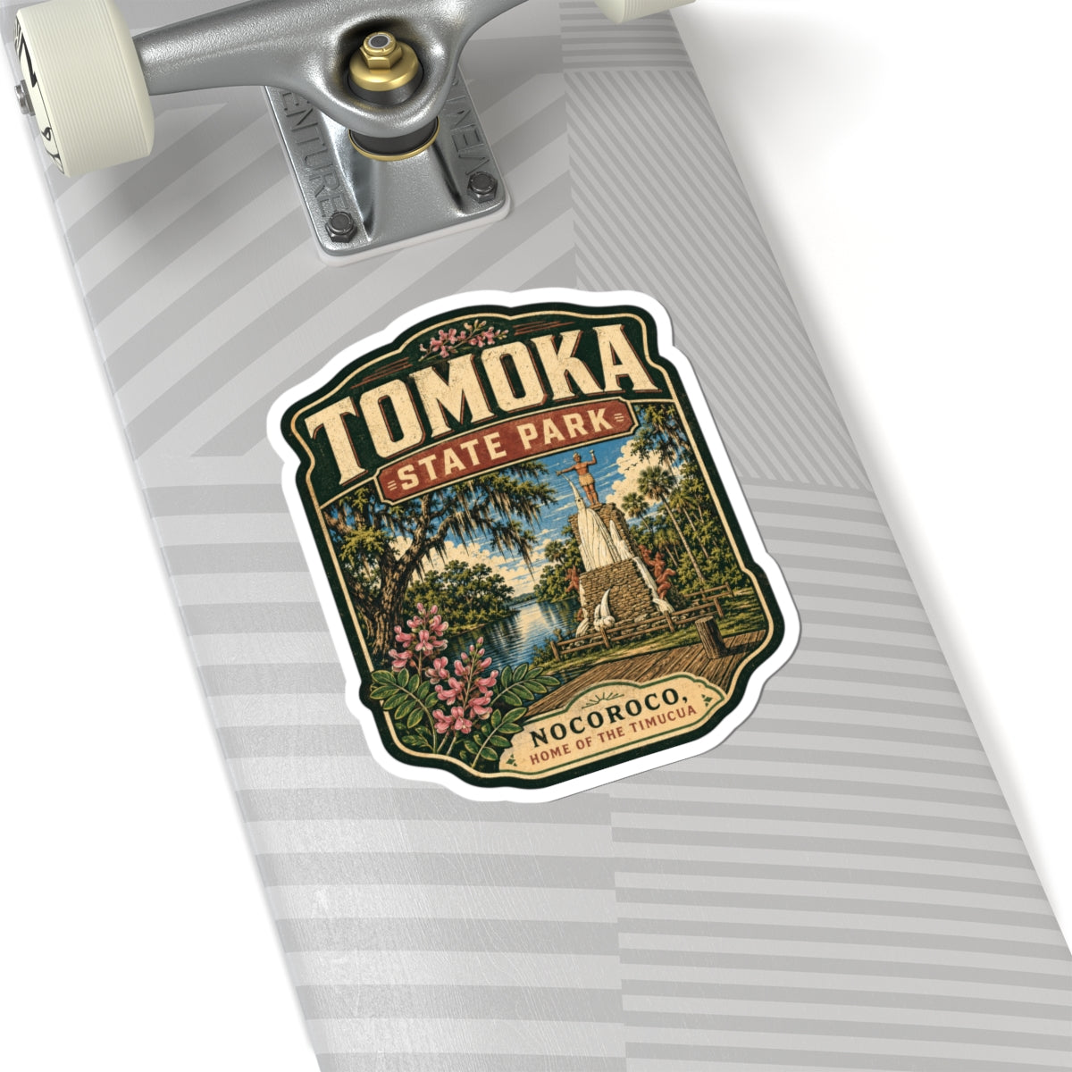 Tomoka State Park Sticker — Vintage Nocoroco Travel Decal