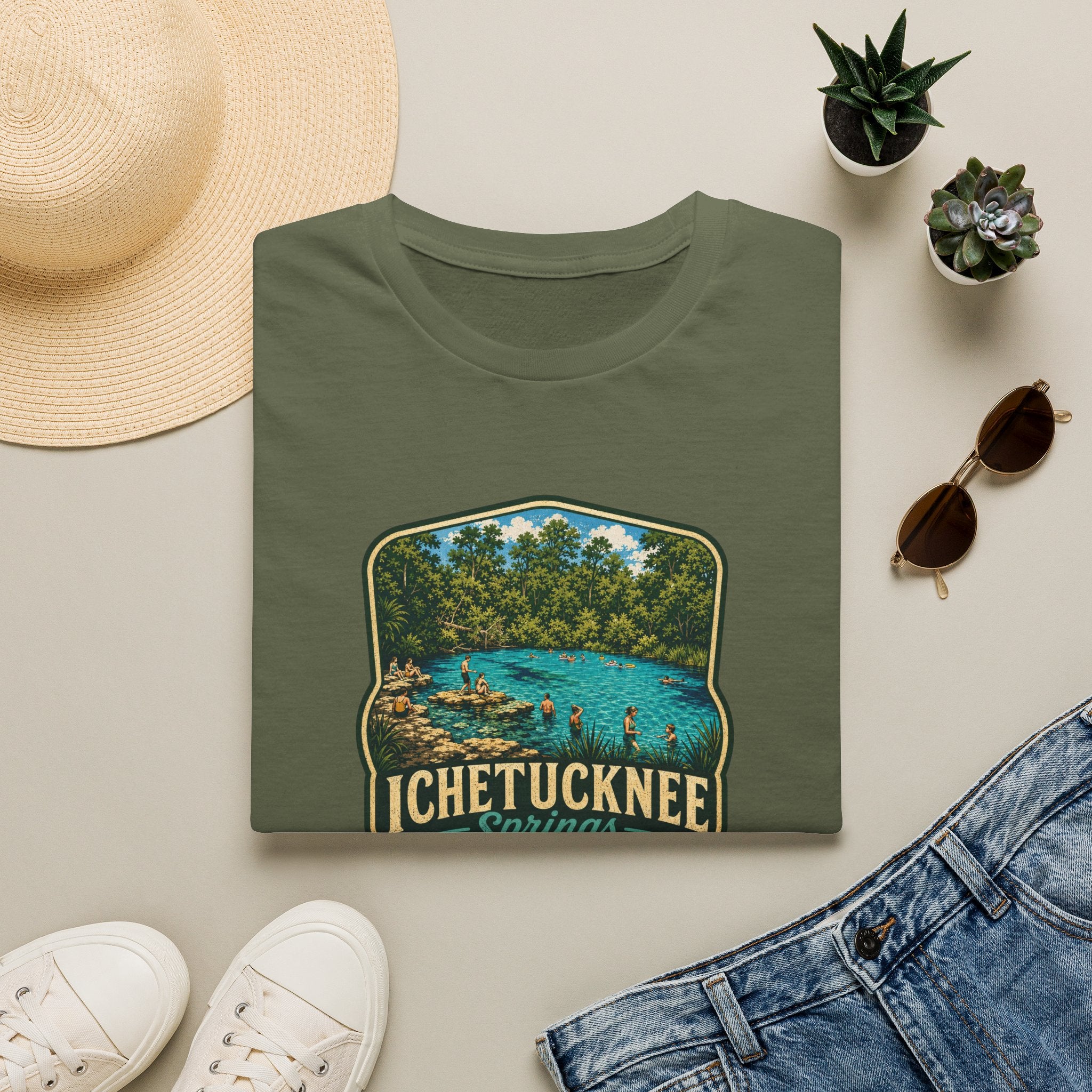 Ichetucknee Springs — Retro Tee