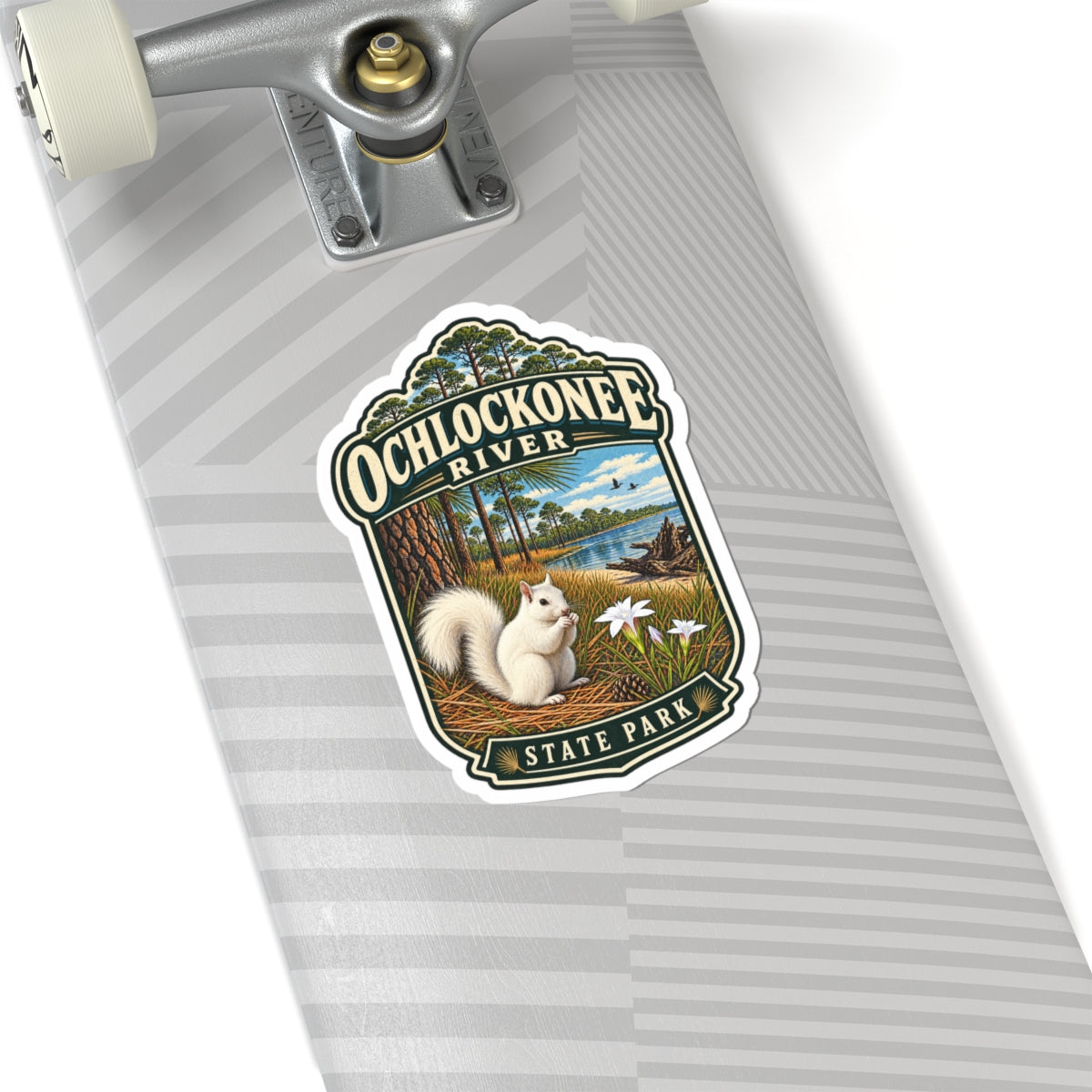 Ochlockonee River State Park Sticker — White Squirrel Nature Travel Decal