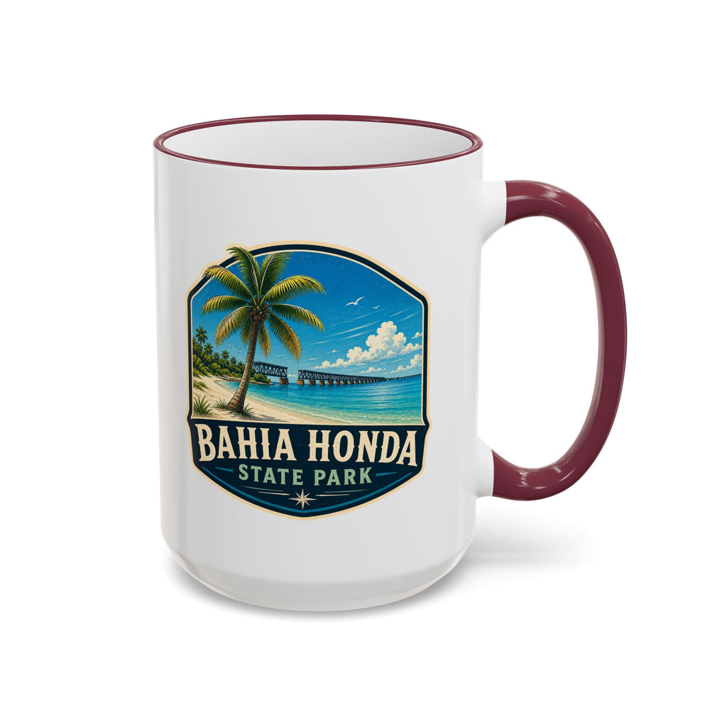 Bahia Honda Vintage Mug — Accent Rim & Handle 11oz/15oz