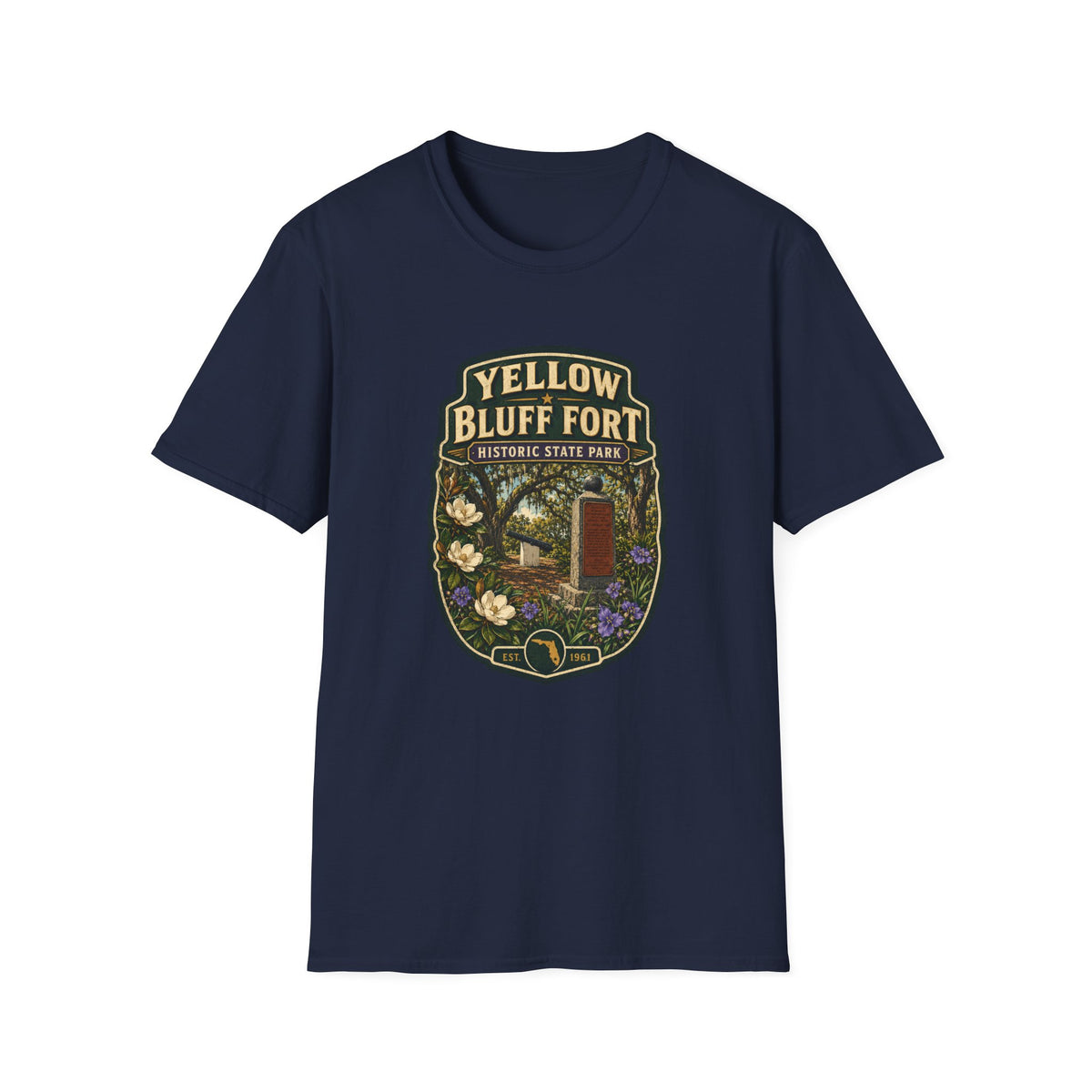Yellow Bluff Fort — Retro Tee