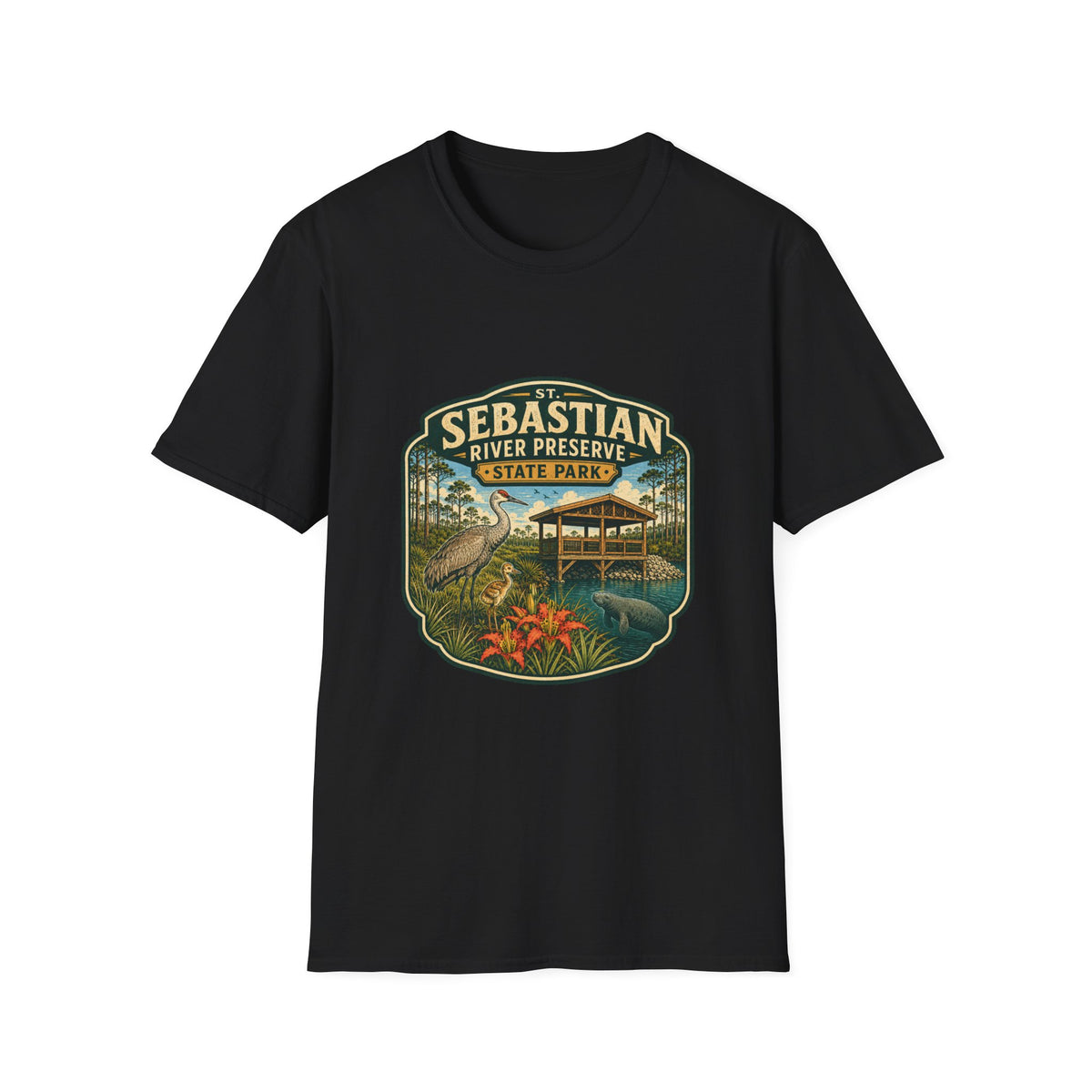 St. Sebastian River — Retro Tee