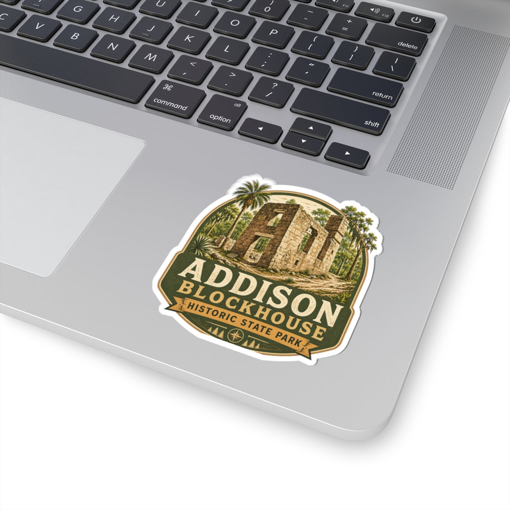 Addison Blockhouse Historic State Park Sticker — Vintage Ruins Travel Decal