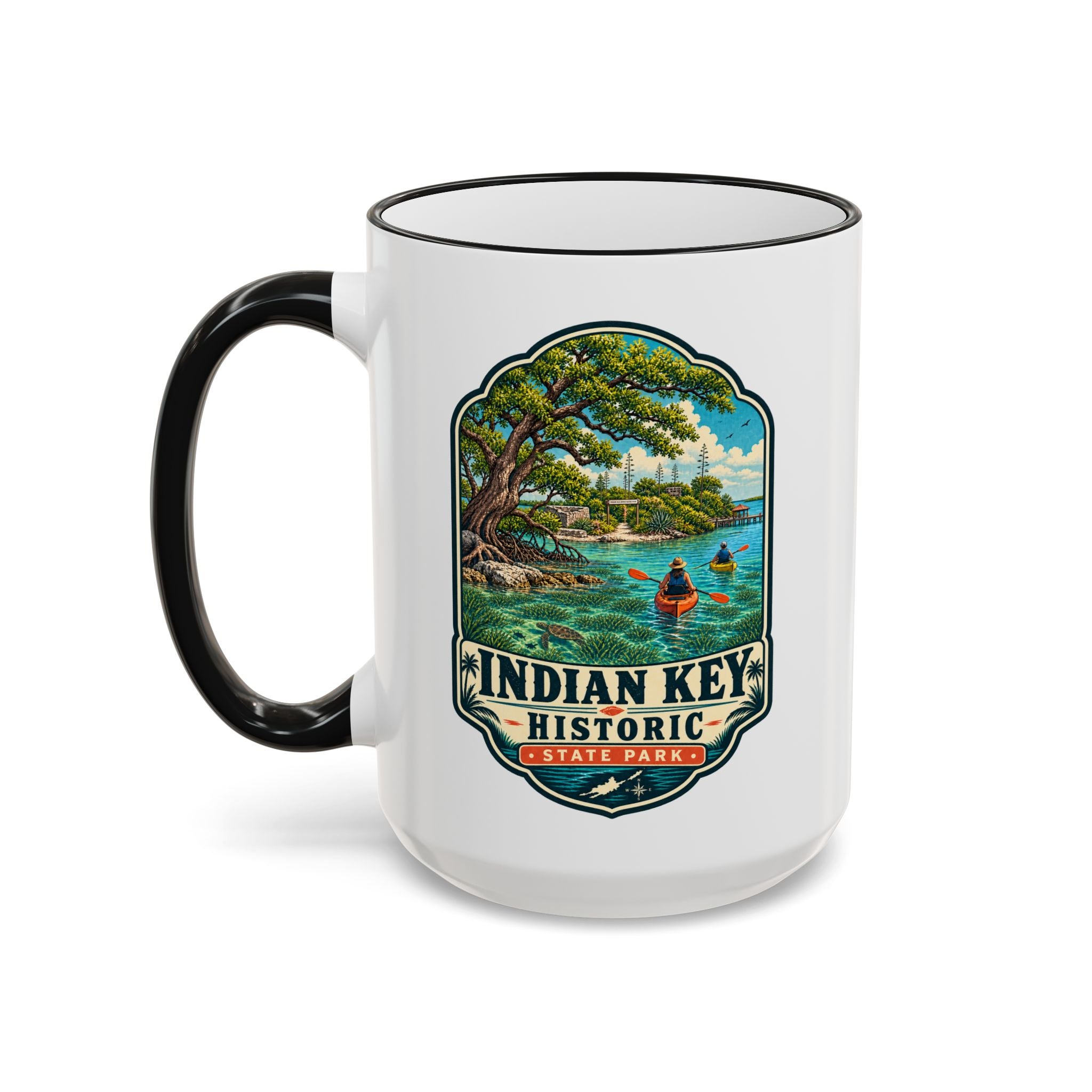 Indian Key Accent Rim & Handle 11oz/15oz