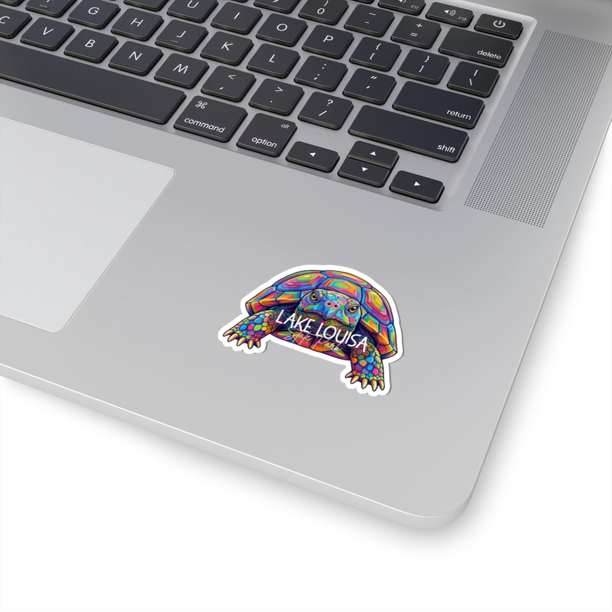Lake Louisa Gopher Tortoise Kiss-Cut Sticker — Colorful Psychedelic Decal