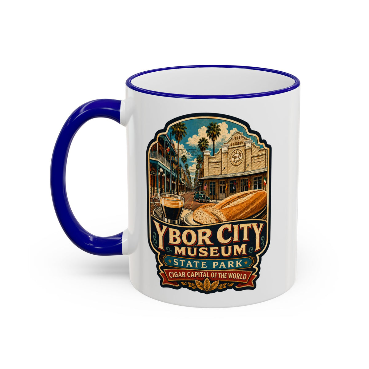 Ybor City Mug — Accent Rim & Handle 11oz/15oz