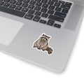 Raccoon Kiss-Cut Sticker — Cute Realistic Decal